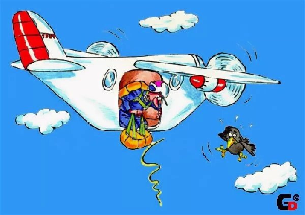 Карикатуры про авиацию