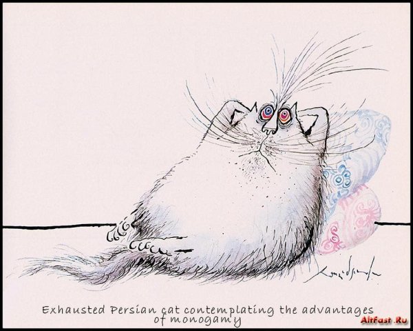 Рональд Сирл коты