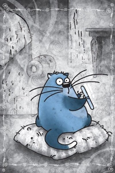 Рисованные коты приколы