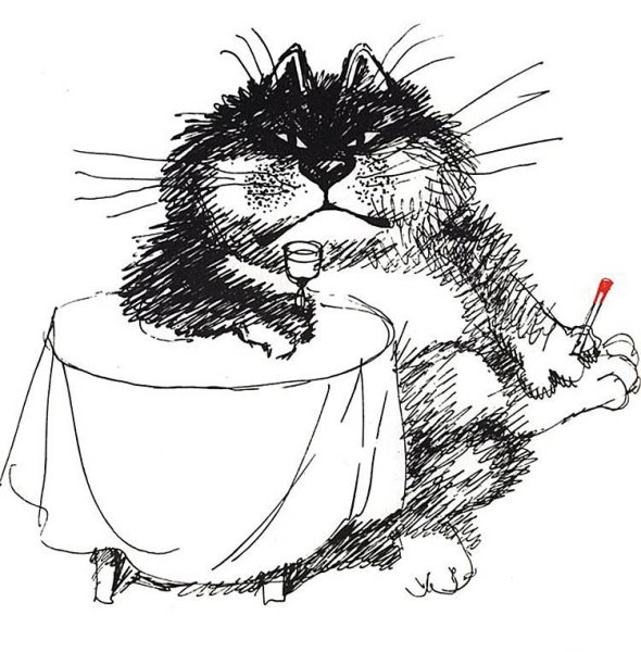 Коты рисунки