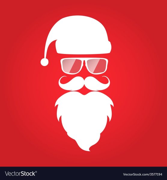 Дед Мороз с черной бородой