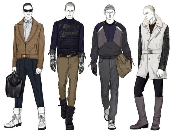 Наброски мужской одежды