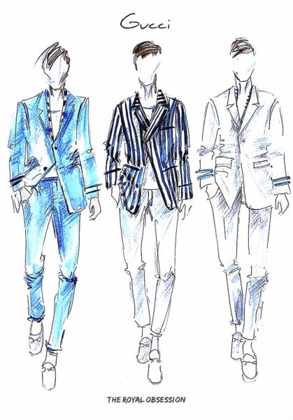 Дизайнерские эскизы мужской одежды