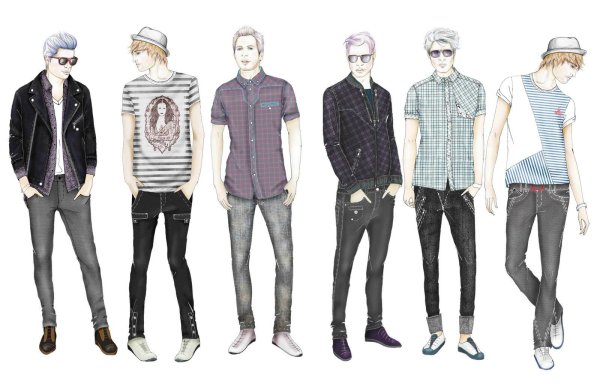 Эскизы мужской одежды дизайнеров