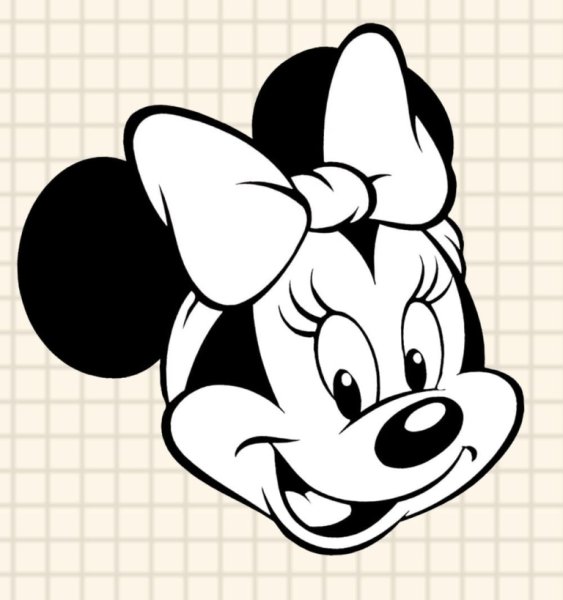 Минни Маус раскраска