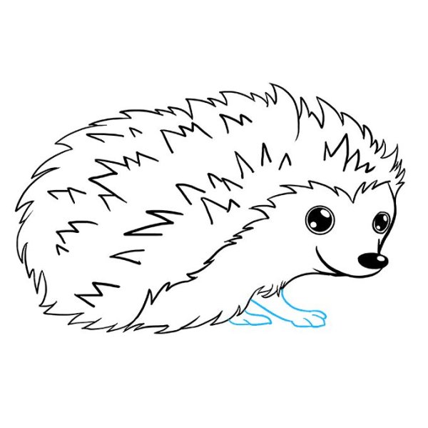 Аппликация Ежик