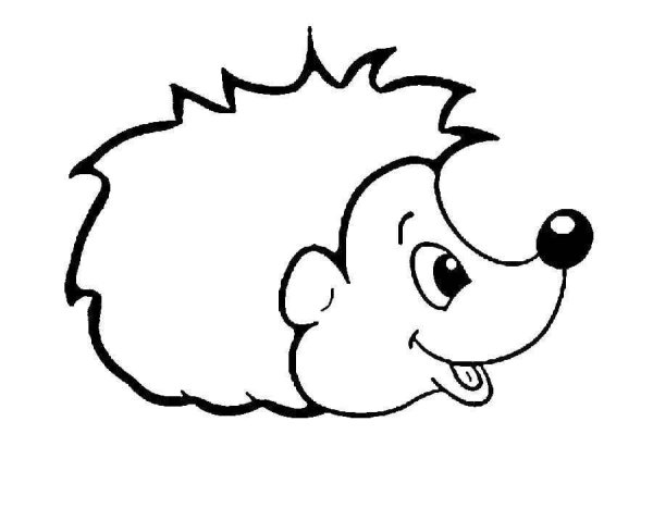 Раскраска Ёжик
