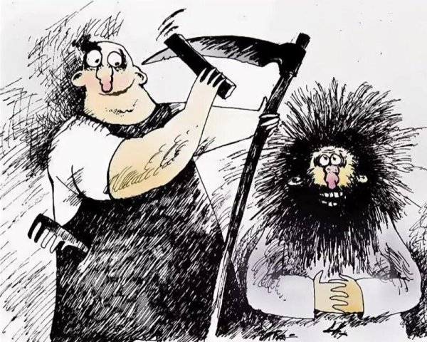 Парикмахер карикатура