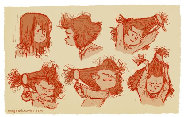 Арт лохматая причёска