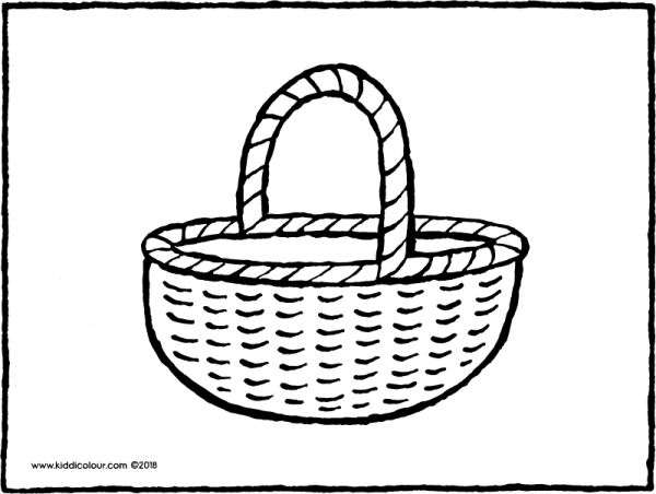Корзинка раскраска