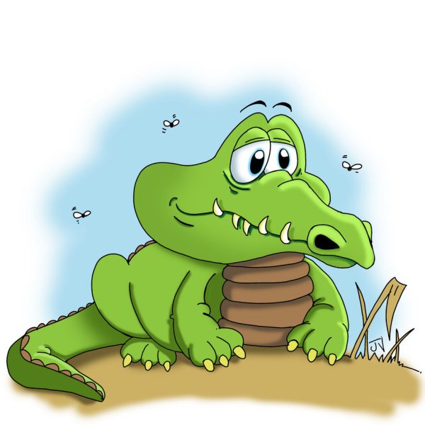 Веселый крокодил