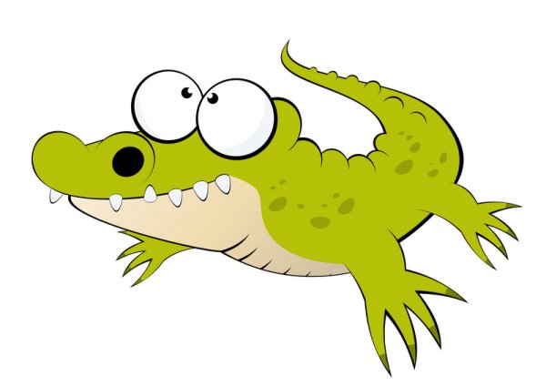 Удивленный крокодил