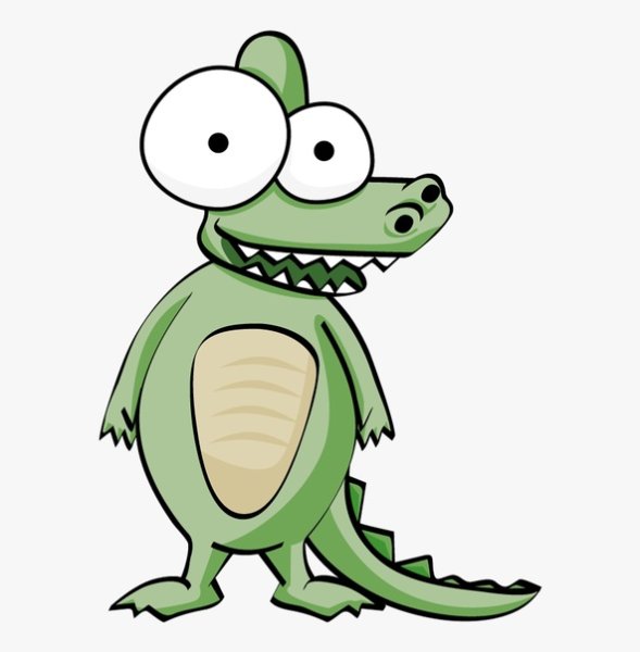 Радостный крокодил