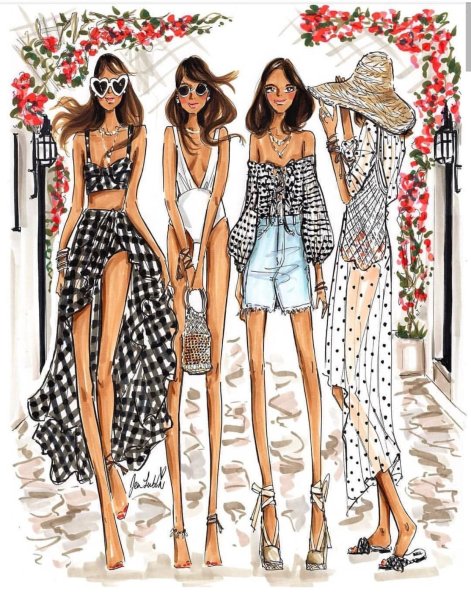 Стиль одежды иллюстрация