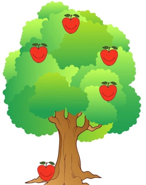 Яблоневое дерево для дошкольников