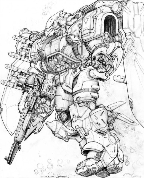 Боевые роботы карандашом