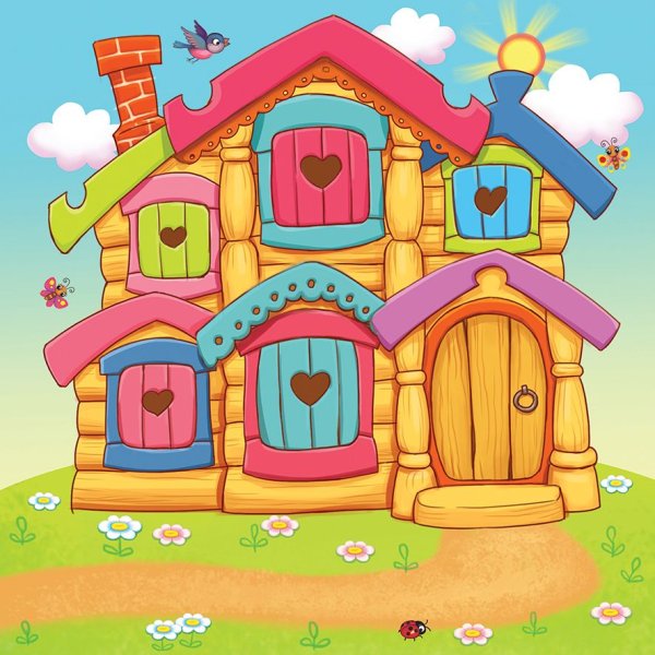 Сказочный домик 5 окон Теремок