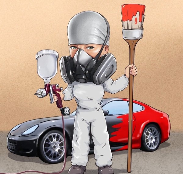 Шарж автомаляр