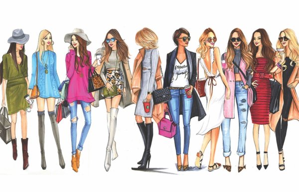 Мода рисунки