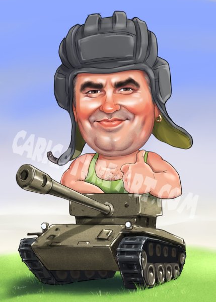 Шарж на танке