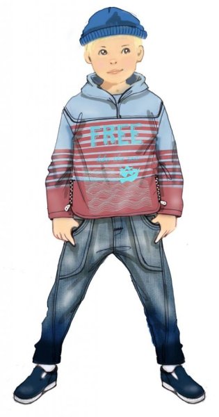 Модный мальчик иллюстрация