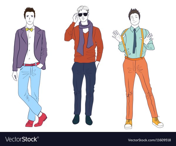 Стиль одежды мужской мультяшный стиль