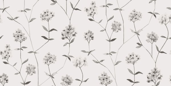 Мелкие цветы на стене