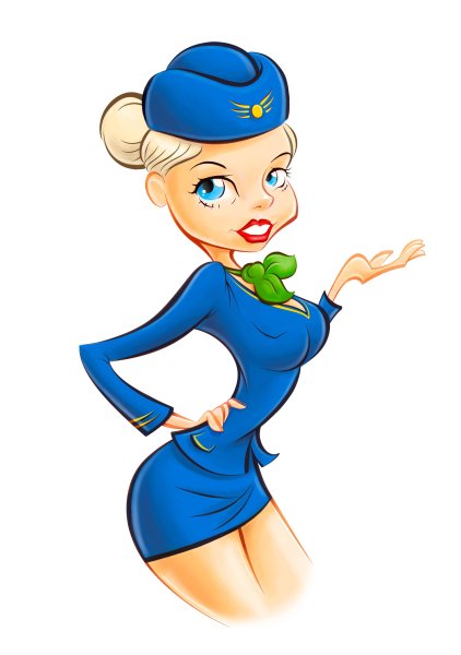 Мультяшные стюардессы
