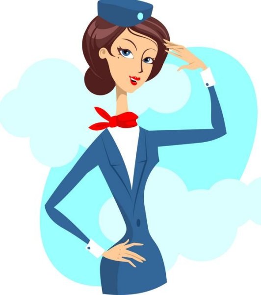 Бортпроводник мультяшный