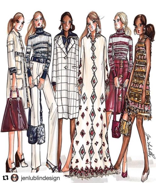 Модные эскизы