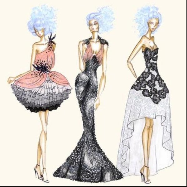 От Кутюр рисунки одежды