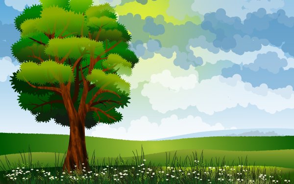 Дерево мультяшное