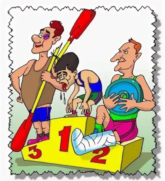 Спортсмен карикатура