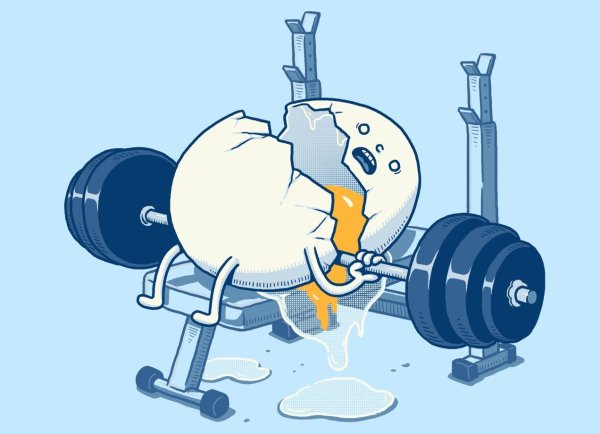 Штанга карикатура