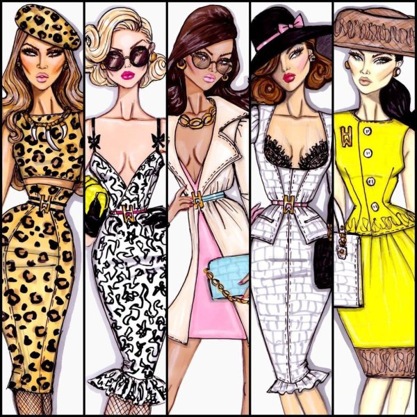 Рисунки мода и стиль