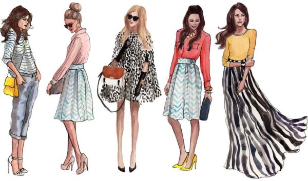 Рисунки модные современные