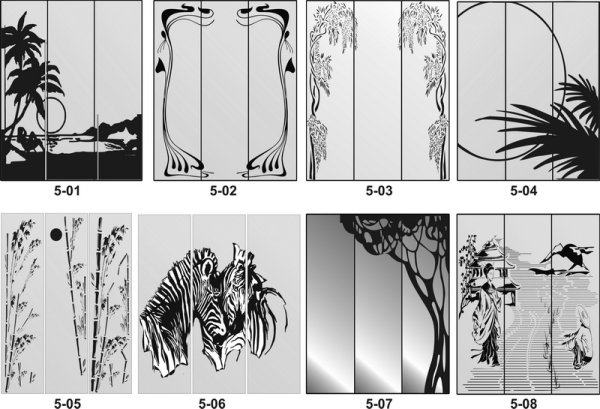Пескоструйный рисунок на стекле варианты