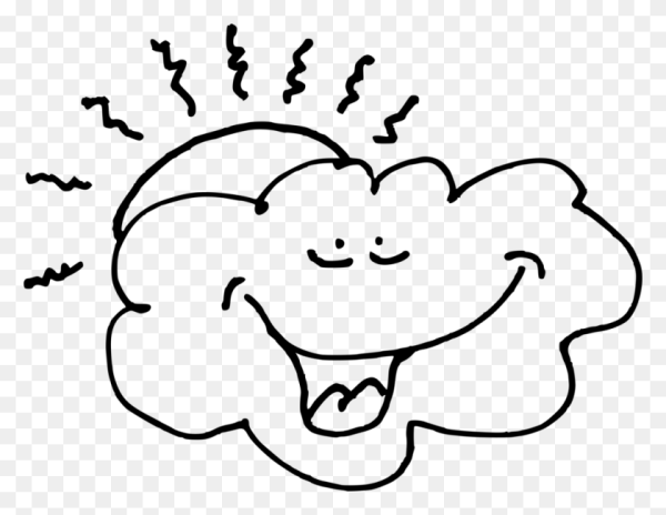 Сердитая тучка раскраска