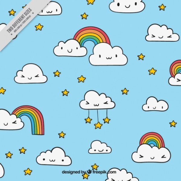 Милое мультяшное облачко