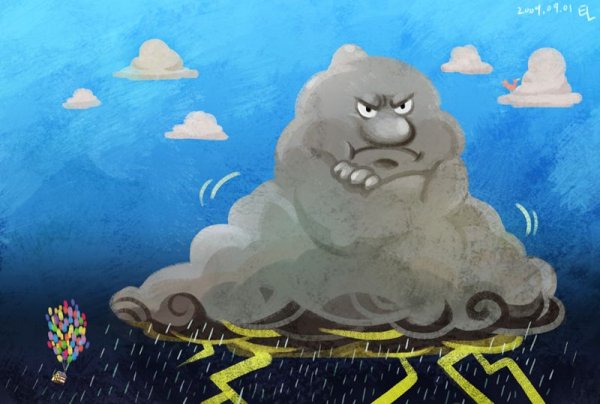 Сердитая тучка