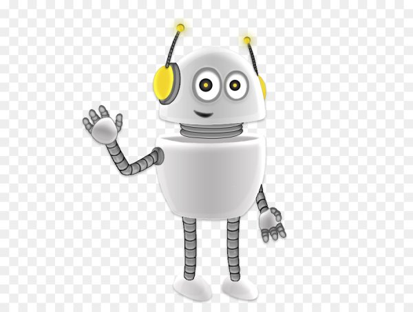 Робот на прозрачном фоне