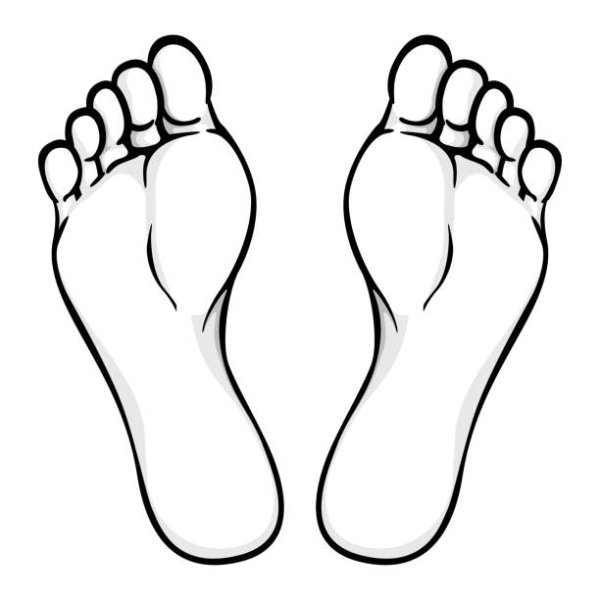 Стопы ног чб