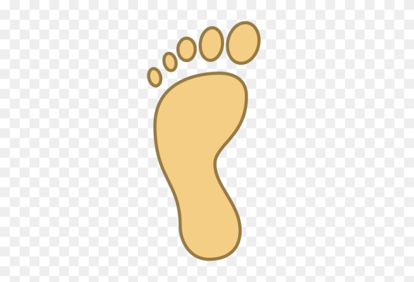 Отпечаток левой ноги