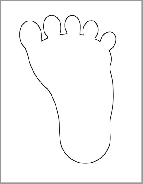 Трафарет стопы