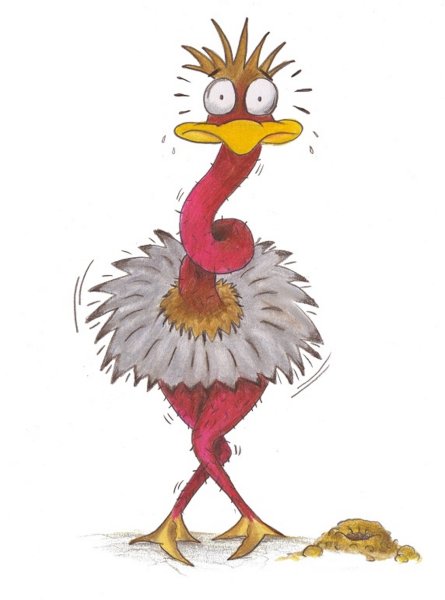 Веселый страус