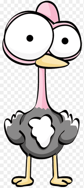 Страусы мультяшные