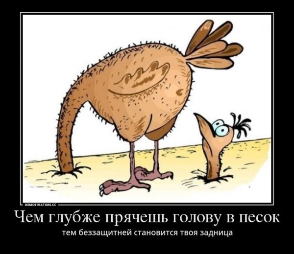 Страус карикатура