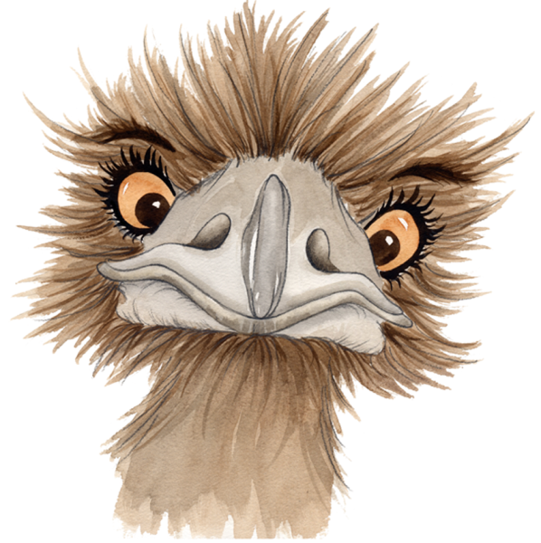 Маска страуса для детей