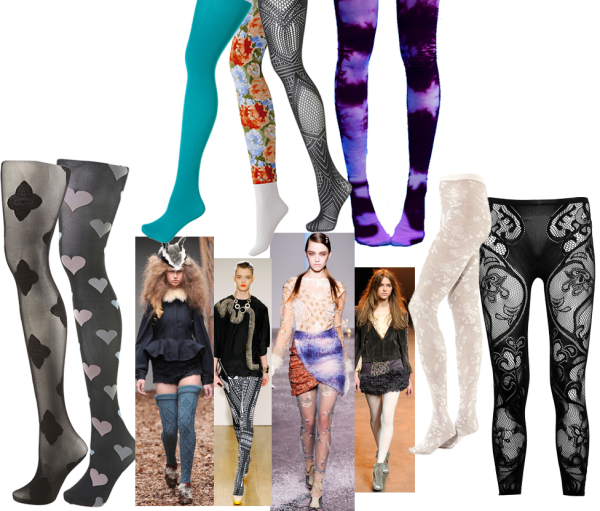 Капроновые колготки в сеточку