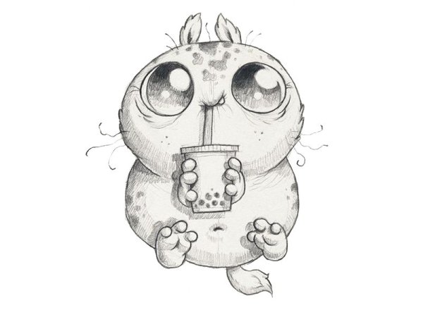 Монстрики для срисовки лёгкие